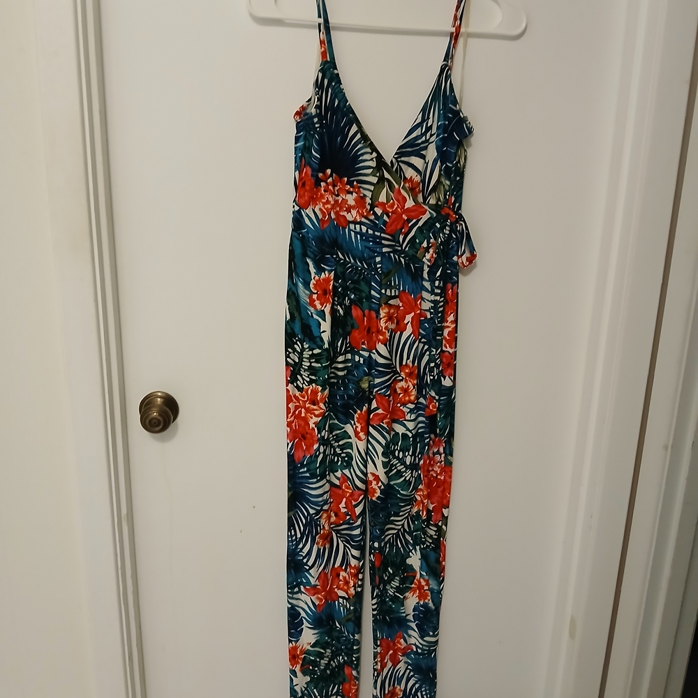 Tropical Floral Jumpsuit S/6